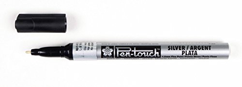 Sakura Pen Touch Paint Marker, Silver 1.0mm Fine #41302-art Craft Pen  Maker, Sold individually 